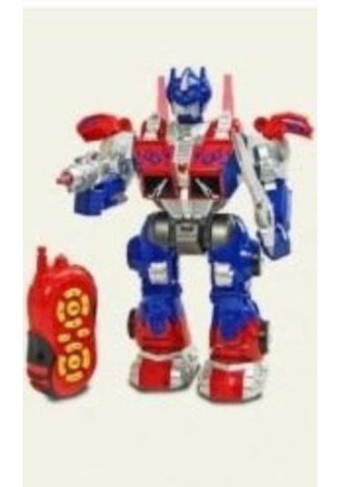 Uzaktan Kumandalı Sesli Işıklı Sünger Atarlı Oyuncak Dev Robot Kırmızı Renk