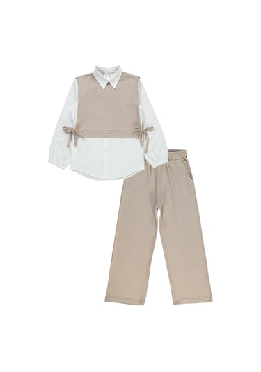 Civil Girls Kız Çocuk Takım 10-13 Yaş Bej 17d57c59524s1-1 Bej