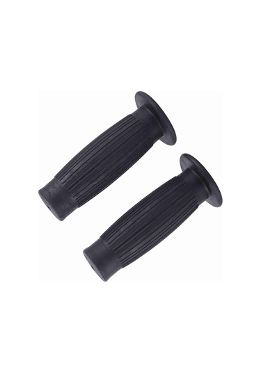 Konesam Motosiklet Lastik El Tutucu Seti: 22mm Sol-24mm Sağ, Dokulu Yüzey, Titreşim Emici, Kaymazsız, Klasik Tasarım Siyah