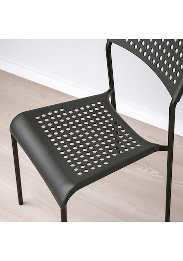 Plastik Sandalye, Siyah Renk Meridyendukkan Salon-mutfak Sandalyesi