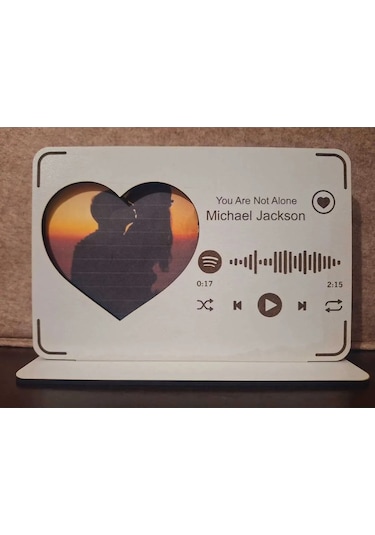 Lavanta Tasarım Spotify Barkodlu Kişiye Özel Çerçeve - 4