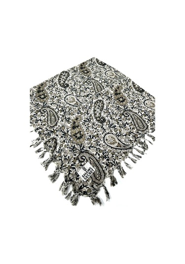 Shawl Secret Sökme Boncuklu Pamuk Yazma - 05868 Vizon-yeşil