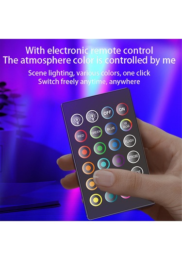 2 Adet Rgb Led Işık Çubuğu, Renkli Çok Renkli Yatay/dikey Led Şerit Işıkları Çok Pozisyonlu Taban İle, Müzik Ritmi Ortam Lambası, Ir Kontrol Usb Işık, Ev Dekoru Oturma Odası, Duvar Dekoru Siyah