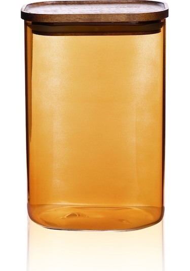 The Mia Cam Kavanoz Amber Akasya Kapak 1200 Ml Cam0477 Amber