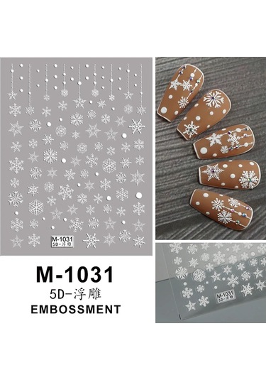 Nail Art Etiketler Çıkartmaları 5d Kabartmalı Kendinden Yapışkanlı Karikatür Çiçek Kelebek Yıldız Tırnak Çıkartmaları Kahverengi