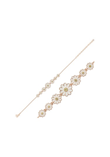 Casera's Gümüş Rose Sıralı Papatya Kadın Bileklik Csr2182884 Gümüş