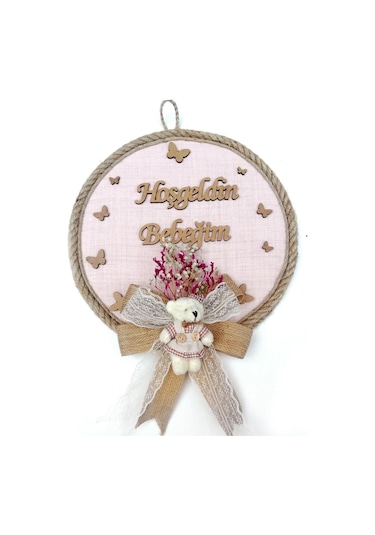 Loradavet Lora Davet Kız Bebek Kapı Süsü, Hastane Kapı Süsü, Duvar Süsü (1 (529472440) Çok Renkli