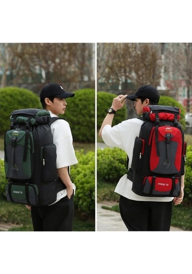 Flybuy Xiyahu Spor Sırt Seyahat Outdoor Kapasiteli Çok Çantası Büyük Amaçlı 70l 001 Rq Altın