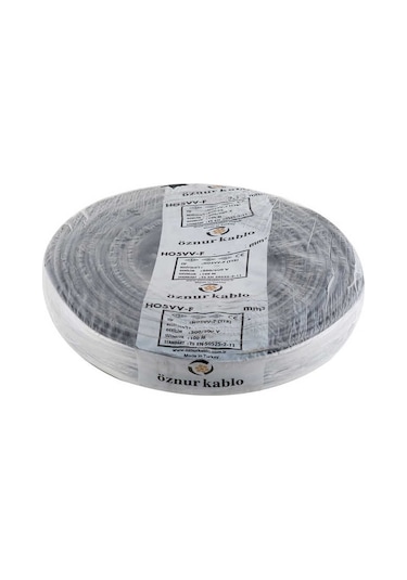 Öznur Kablo 100 Metre 2 X 1,5 Ttr Bakır Çok Telli Siyah