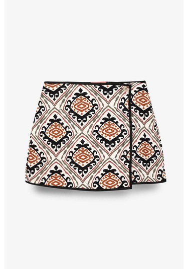 Quzu Ekru Kadın Etek Srt00871 Ekru