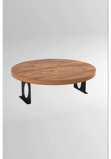 Koyu Ceviz Yan Sehpa Koltuk Yanı Sehpa Kolda Ayarlanabilir Tepsi