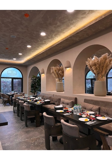 Fiberglass Duvar Apliği E14 Duylu - 30 Cm, Traverten Görünümlü Kapadokya Renk Bej