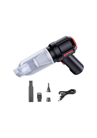 CBTxGlobal Suıtu St-6629 3 In 1 5500pa Araba Kablosuz Elektrikli Süpürge 3 Mod Siyah - Usb Kablosu