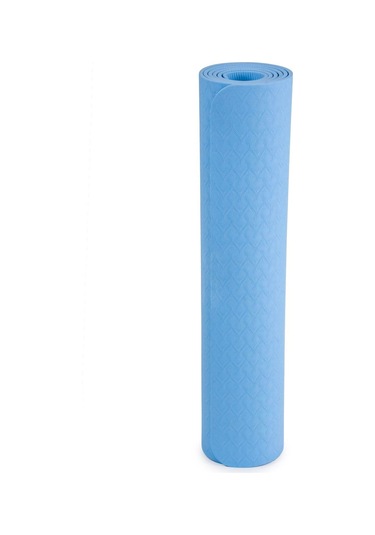 Yumuşak Ve Kaymaz Yüzeyli Yoga & Pilates Matı - 6mm Kalınlık, Hafif Ve Taşınabilir Spor Matı Mavi