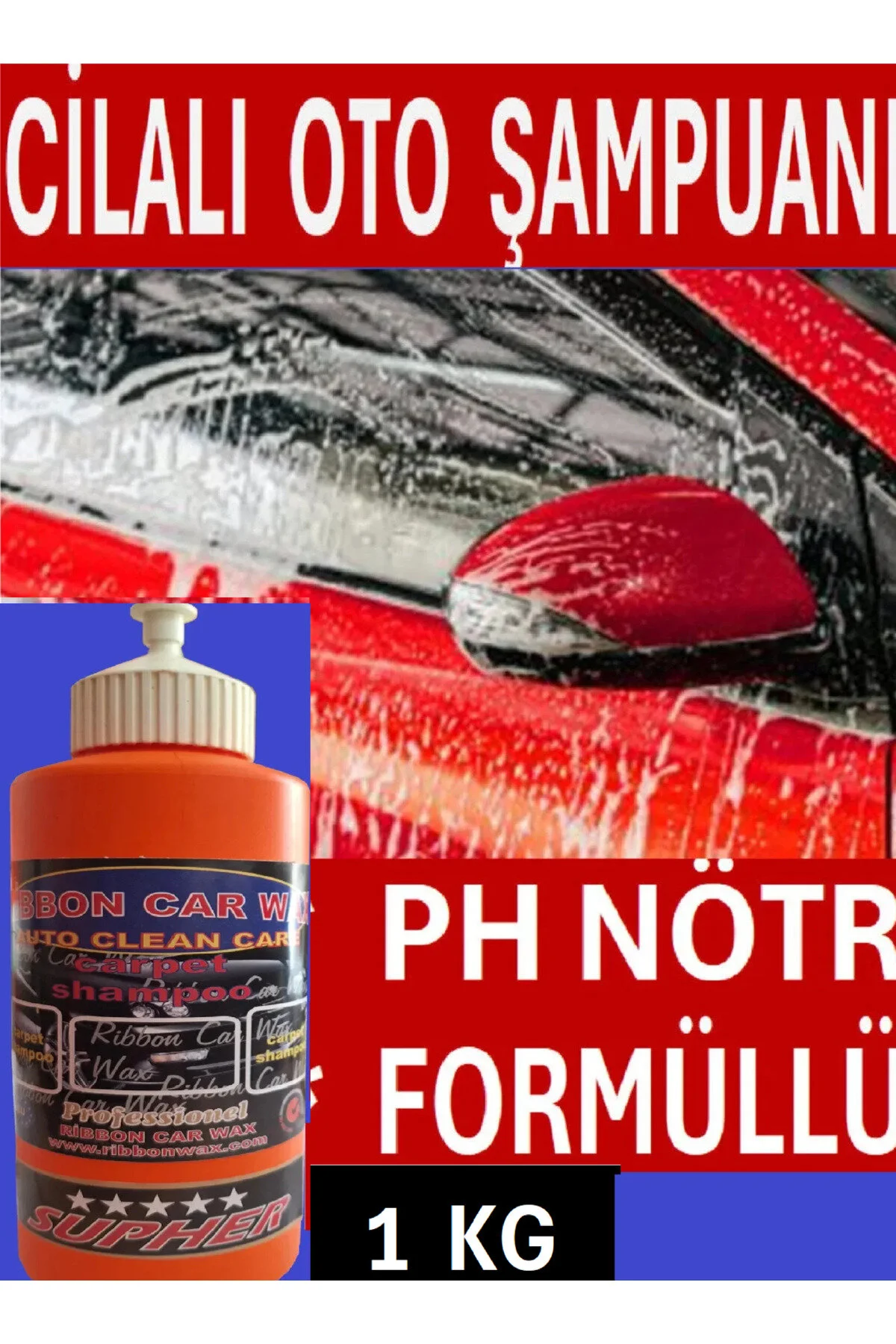 Rb Carpet Ph Nötr Formüllü Cilalı Oto Yıkama Şampuanı 1 Kg