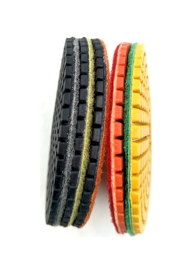 Singree 5'li Set Elmas Taşlama Ve Parlatma Pedleri - Mermer, Granit, Beton İçin 4 İnç Islak Zımpara