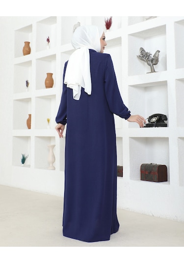 Salaş Kesim Aerobin Kumaş Ferace / Lacivert - F137 Lacivert