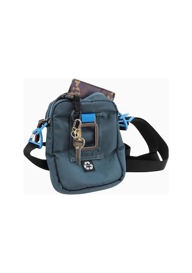 Discovery Icon Rfıd Korumalı Sürdürülebilir Utility 1l Kapasiteli Unisex Omuz Çantası Mavi