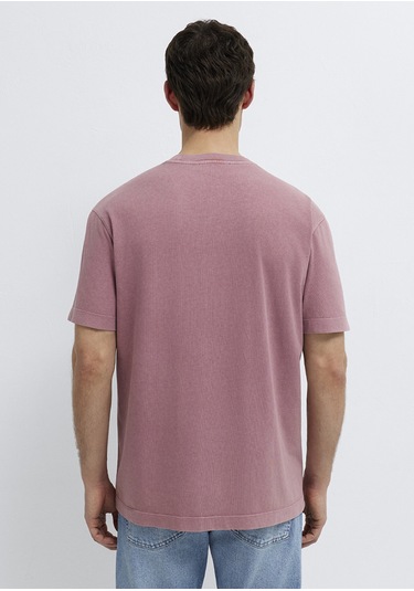 Mavi - Pembe Basic Tişört 0613312-70948