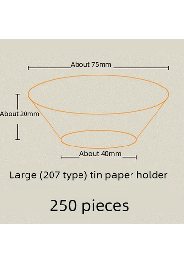 Mufunye 250 Adet Kalın Alüminyum Folyo Tepsi, Yuvarlak Şekil, Profesyonel Pasta Fırınlama, Isı Dayanıklı, Fabrika Direkt Satış Diğer