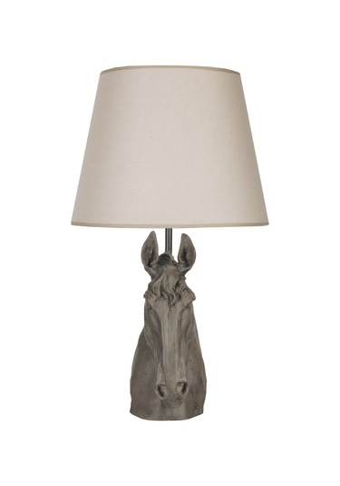 Qdec Modern Dizayn At Abajur Gri Bej Diğer