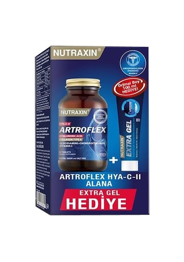 Nutraxin Artroflex Hya-C-II 90 Tablet + Nutraxin Extra Gel 100 ML