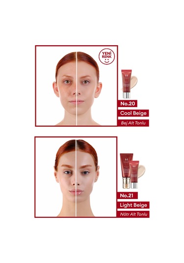 Mükemmel Kapatıcılık Sunan Çok Fonksiyonlu M Perfect Cover Bb Cream Ex Spf42 Pa+++ No.20 20ml