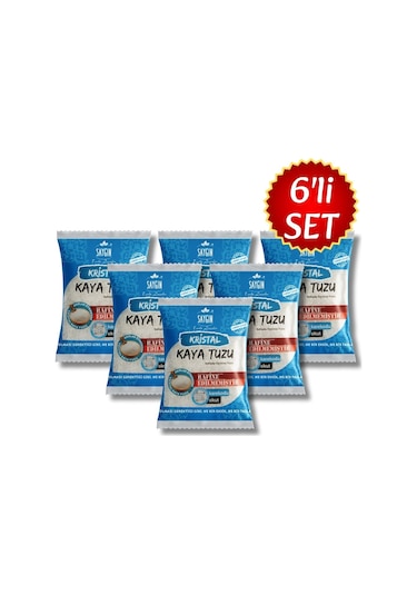 Saygın Kaya Tuzu Öğütme 6 x 500 G