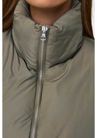 Jdy Kadın Jdynewerıca Dik Yaka Çift Cepli Şişme Yelek 15234210 Haki Haki