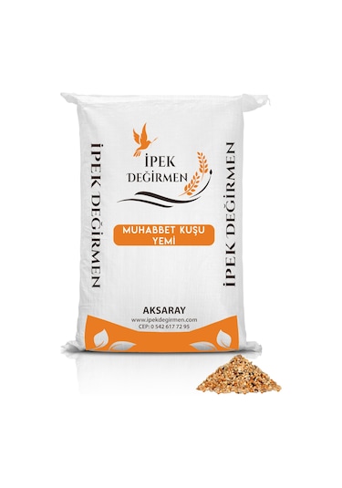 İpek Değirmen Karışık Muhabbet Kuşu Yemi Papağan Yemi 15 Kg