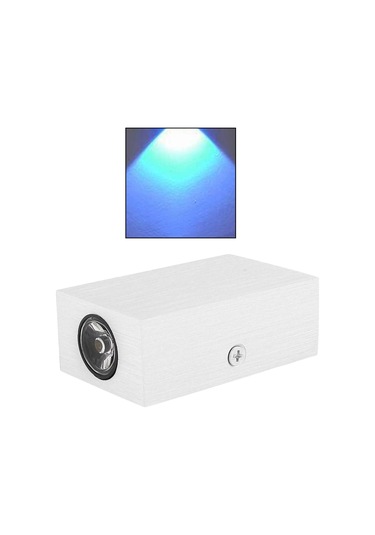 Suntek Led Duvar Işık Yukarı Aşağı Lamba Aplik Aydınlatma Mavi Işık Mavi