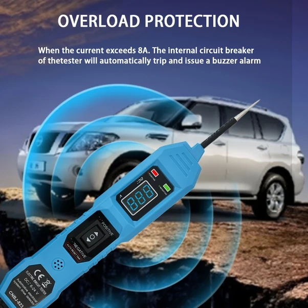 Willowhaven Mavi 1 Adet Autopro Araç Devre Test Cihazı 3 5 36v Dc Voltmetre Led Aşırı Yük Korumalı