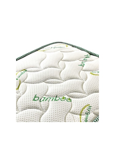 Uzunbebe 90X180 Tek Kişilik Bamboo Yaylı Yatak 90X180 Ortopedik Yatak