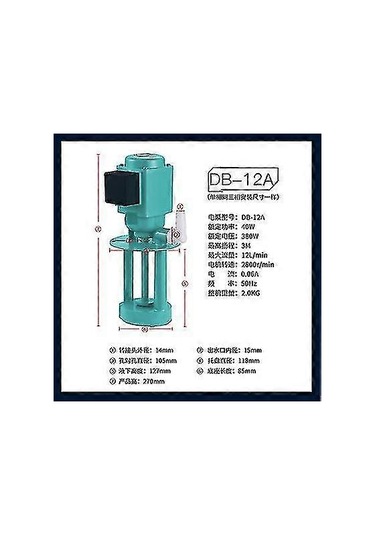 Takım Tezgahı Soğutma Yağı Pompası 40w Torna Tezgahı Taşlama Makinesi Su Pompası Ab-12/db-12 Üç Fazlı Elektrikli Db-12a 380v Diğer