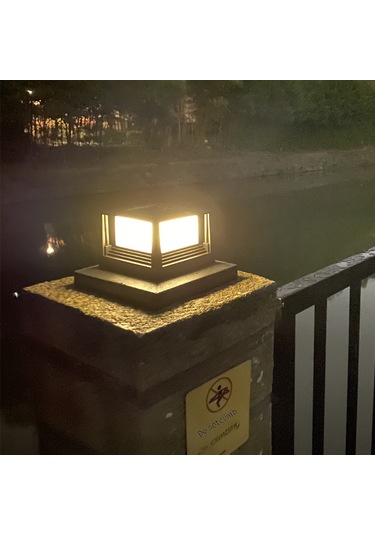 Reedark Solar Enerjiyle Çift Renkli Aydınlatma, 6-12 Saat Süreli Isılamalı Dış Mekan Bahçe Çit Lambası Beyaz