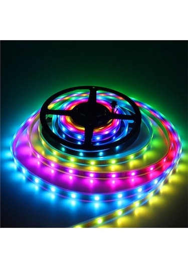 5 V Adreslenebilir Ws2812b Argb Pixel Şerit Led M60 Led 1 M Magic Led