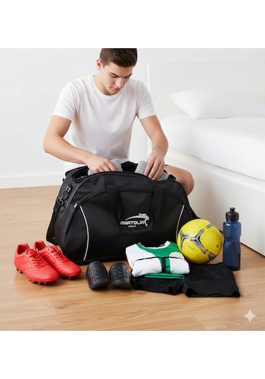 Newfull Sport Anatolia Pars Astarlı U Kapak Seyahat Çantası-büyük Siyah