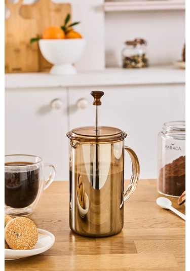 Karaca Alina French Press 600 Ml Amber Sarı