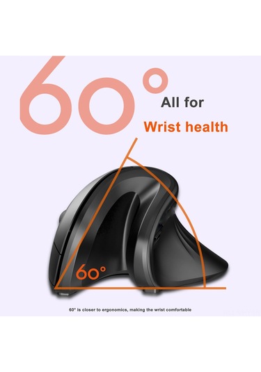 Monyee Ergonomik Dikey Fare, Usb Kablo Bağlantılı, 3 Dpı Ayarı, Siyah - 113 Karakter Optik