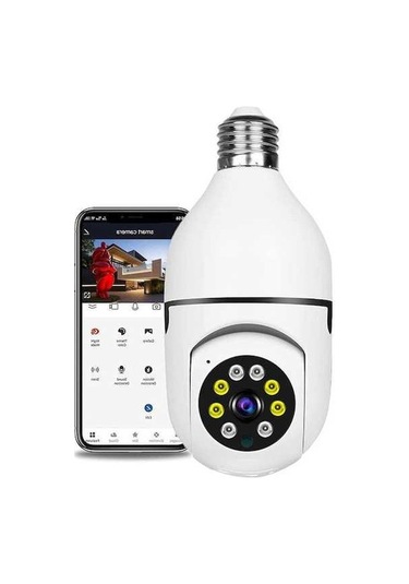 Tongxida 1080p Akıllı Wifi Güvenlik Kamerası: Çift Yönlü Sesli, Hareket Algılama, Gece Görüşü, Mobil Uzaktan İzleme Beyaz Beyaz