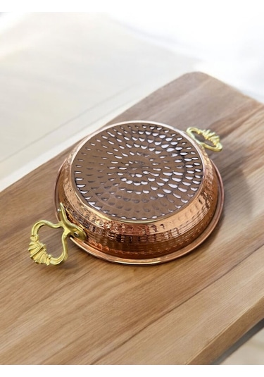 Çekiç Dövme Orta Boy Bakır Tava