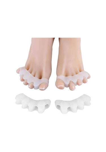 Ayak 5 Parmak Ayıran Silikon Bunyon Makara Halluks Valgus Ayırıcı