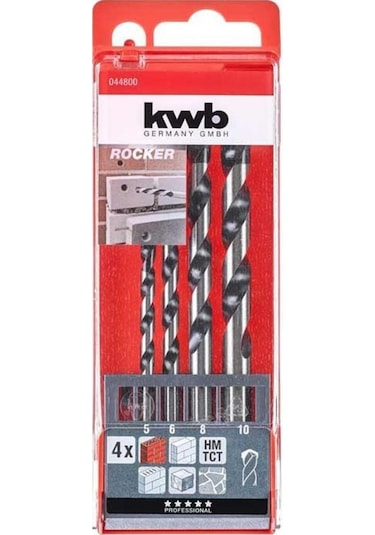 Kwb 044800 Beton Matkap Uç Seti 4 Parça 5-10 Mm