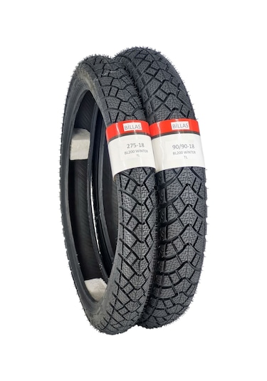 Kışlık Lastik 90/90-18 Ve 275-18 Takım Tl Tubeless - Dubleks