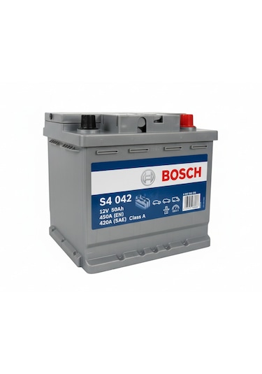 Bosch S4 042 12 V 50 Ah Amper 450 A En Akü