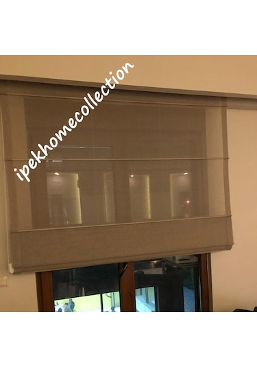 Katlamalı Keten Tül Stor Perde (444106741)