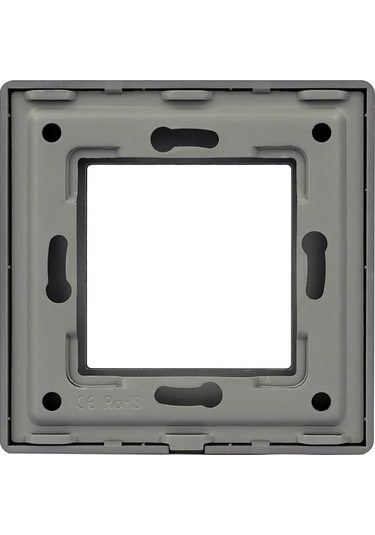 Dealuxx Gri Renkli Tekli Cam Priz Kapağı 280474014