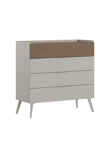 Milano 4 Çekmeceli Şifonyer - Vizon/zebra 103x101x44 Cm