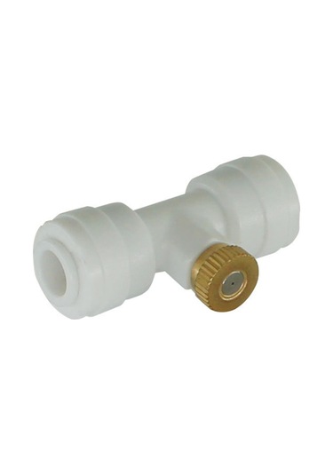 10 Adet T Ve Fişli Sisleme Nozulları 1/4 İnç Sisleme Nozulları Seti Bahçe Açık Hava Veranda Soğutma Sistemi İçin Pirinç Sisleme Nozulları Beyaz