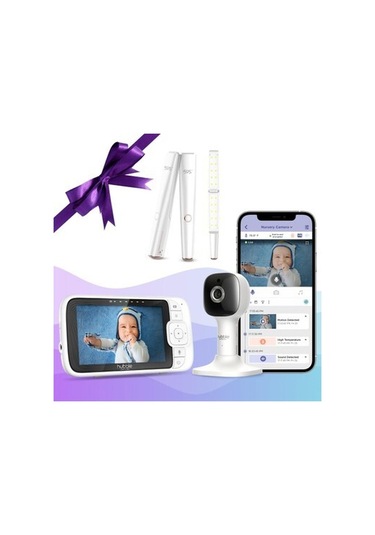 Hubble Nursery Pal Cloud Bebek Kamerası + 59s X5 Strelizasyon Çubuğu